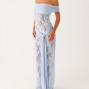 Peppermayo blue lace dress